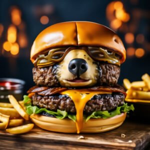 Double Hungry Bear Burger
